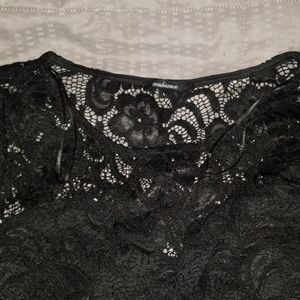 Black lace dress